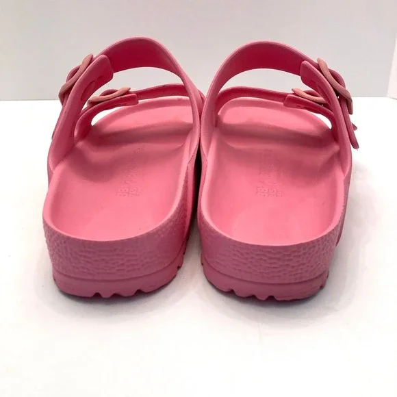 Birkenstock Arizona Essentials Slide Sandals EVA Pink Buckles Womens 7 EU 38 - Picture 5 of 7